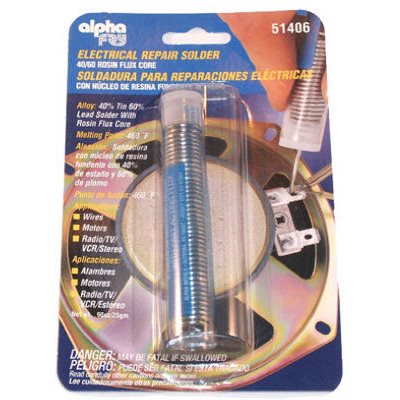 TRUE VALUE AM51406 Alpha Metals 0.9-oz. .062-Diameter Leaded Electrical Solder Spool