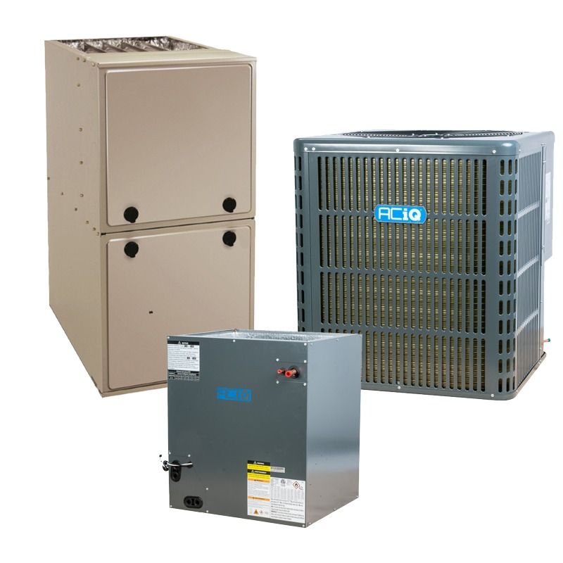 ACIQ Aciq AC-I-48AC14 4 Ton 14 SEER2 92% AFUE 100,000 BTU Furnace and AC System (4 Ton) R92MSN1002120A