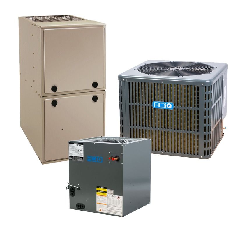 ACIQ Aciq AC-I-30AC14 / AC-I-3036ACL-21 / R92MSN1002120A 2.5 Ton 14.3 SEER2 92% AFUE 100,000 BTU Furnace and AC System (21 in Coil)