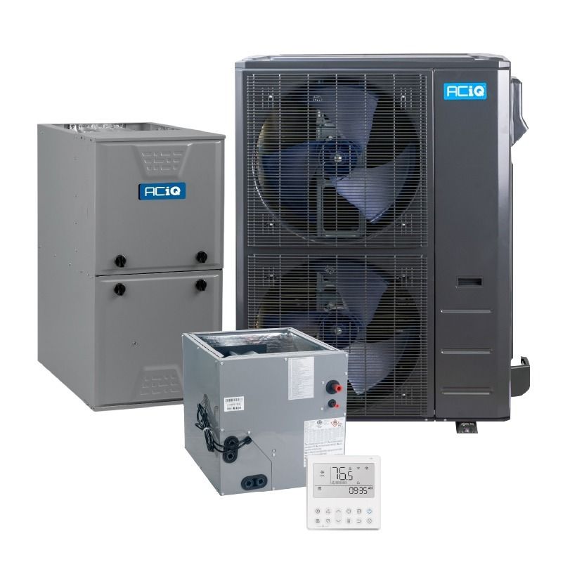 ACIQ Aciq Aciq-60-AC-B 5 Ton 14.8 SEER2 Central Air Conditioner Split System 60000 BTU (24.5 in Coil / 30 ft Install Kit) Aciq-60-ACL-B