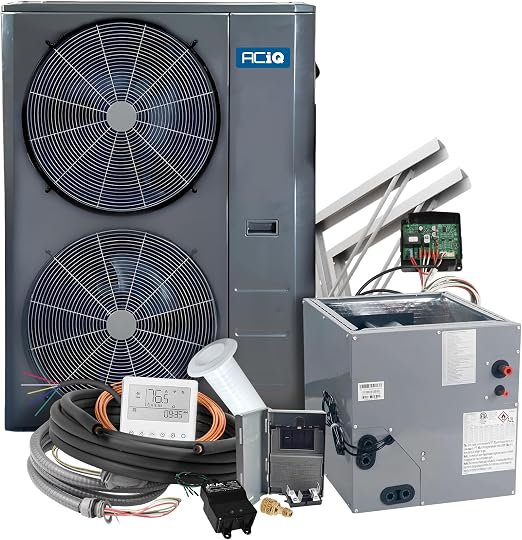 ACIQ Aciq Aciq-60-AC-B 5 Ton 14.8 SEER2 Central Air Conditioner Split System 60000 BTU (24.5 in Coil / 30 ft Install Kit) Aciq-60-ACL-B