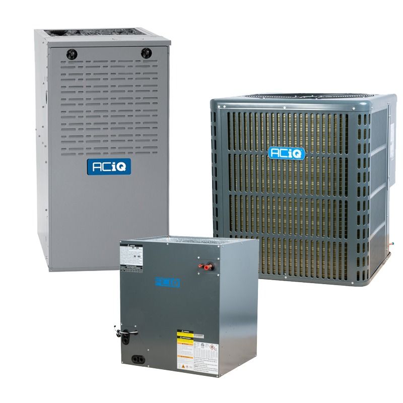 ACIQ Aciq AC-I-42AC14 / AC-I-4860ACL-21 / G80CTL0902120 3.5 Ton 14.3 SEER2 80% AFUE 80,000 BTU Furnace and AC System (Multi-positional)