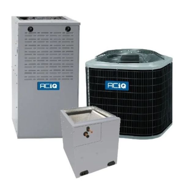 ACIQ Aciq R5H5S18AKAAA Heat Pump Condenser and 44,000 BTU Gas Furnace System 1.5 Ton (Multi-Positional) EVD5X30M17A / N80MSN0451412A
