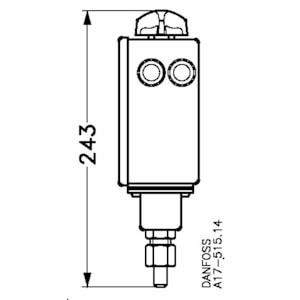 DANFOSS Danfoss 017L003366 Pressure switch RT1AL (3/8)