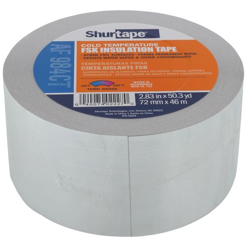 SHURTAPE Shurtape AF984CT Cold Temperature Foil/Scrim/Kraft Tape 3 in x 50 yd (AF-984)