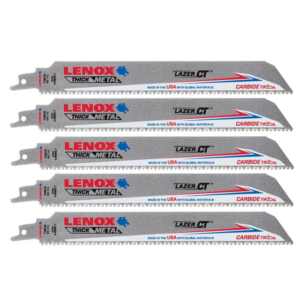 LENOX Lenox 2014225 Reciprocating saw blade 9 x 1 x .050 (5 Pack)