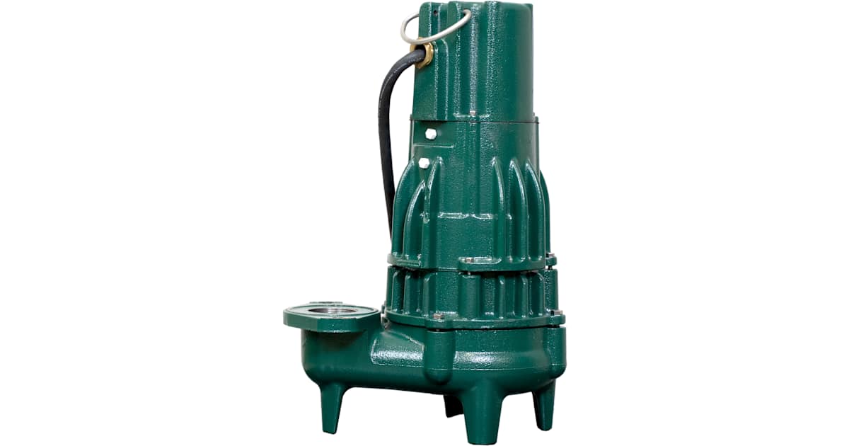 ZOELLER Zoeller 295-0010 Waste-Mate J295 Single Seal Manual Sewage Pump 2 HP (20 ft Cord)