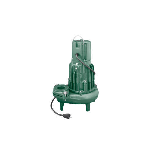 ZOELLER Zoeller 295-0010 Waste-Mate J295 Single Seal Manual Sewage Pump 2 HP (20 ft Cord)