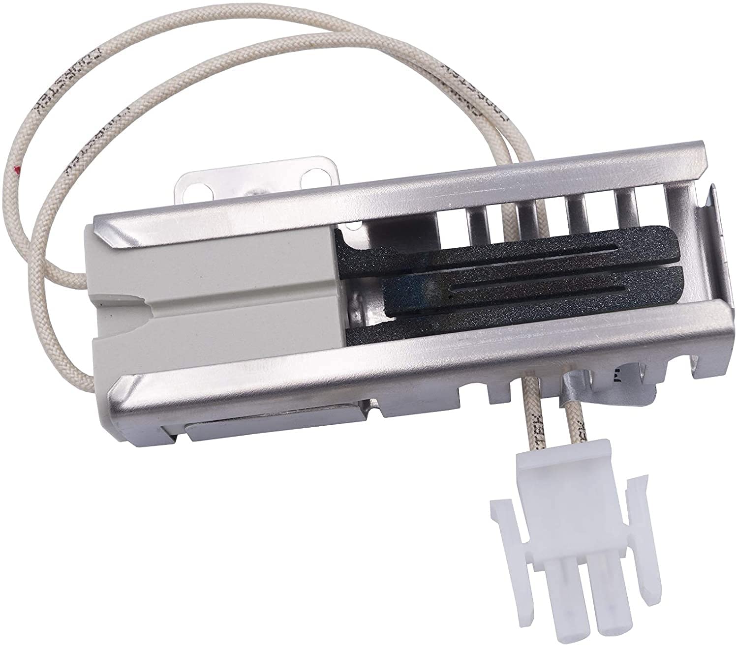 CHOICE MANUFACTURED PARTS Choice Manufactured Parts 74007498 Gas Oven Igniter 3.4 - 3.6 Amp (3.75-inch Bracket / 1.25-inch Ceramic) Replaces 7432P075-60