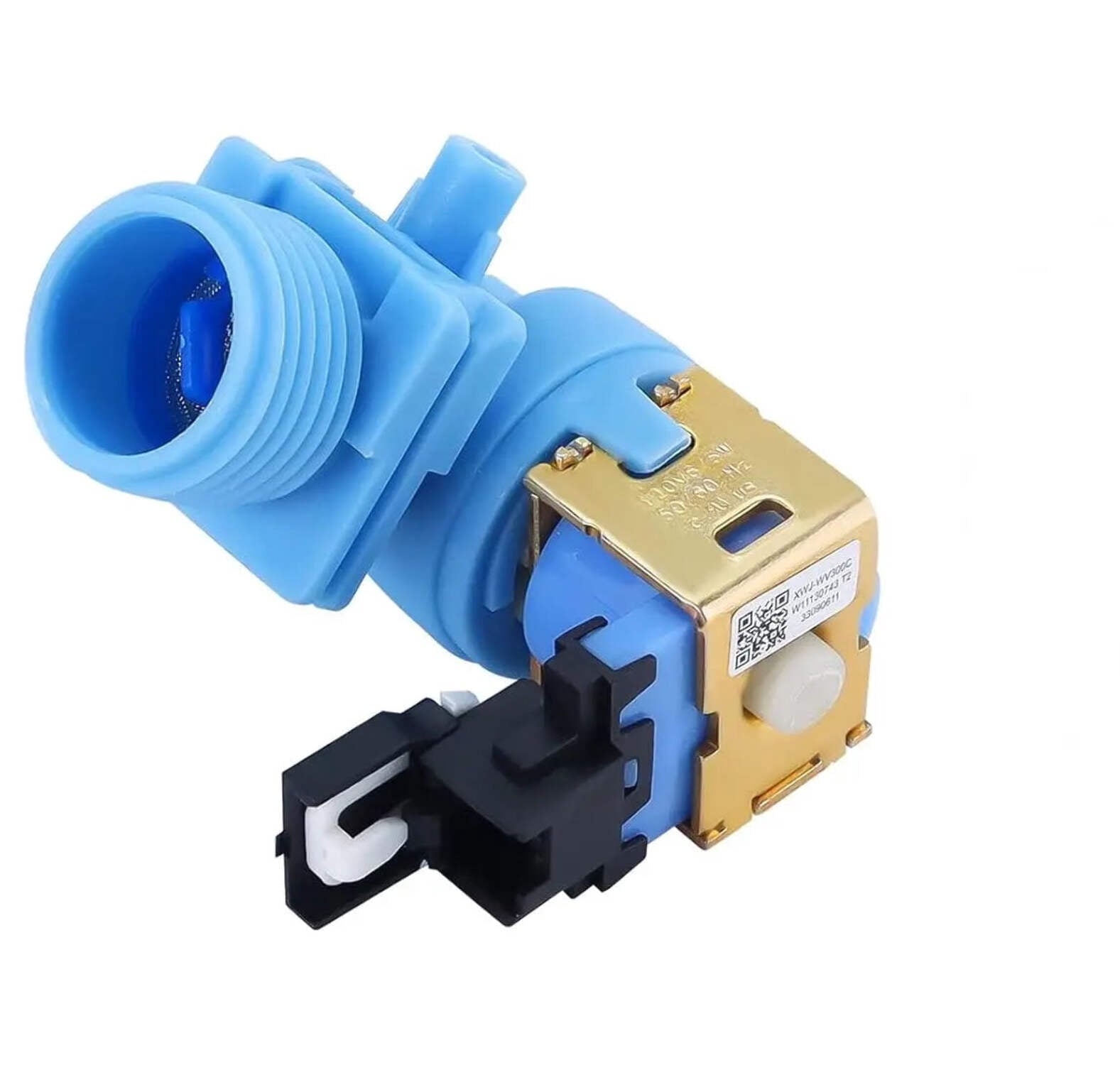 CHOICE MANUFACTURED PARTS Choice Manufactured Parts W10327249 Dishwasher Water Inlet Valve 120V (3/4 inch GHT Inlet / 1/2 inch Push-On Outlet) replaces WPW10327249