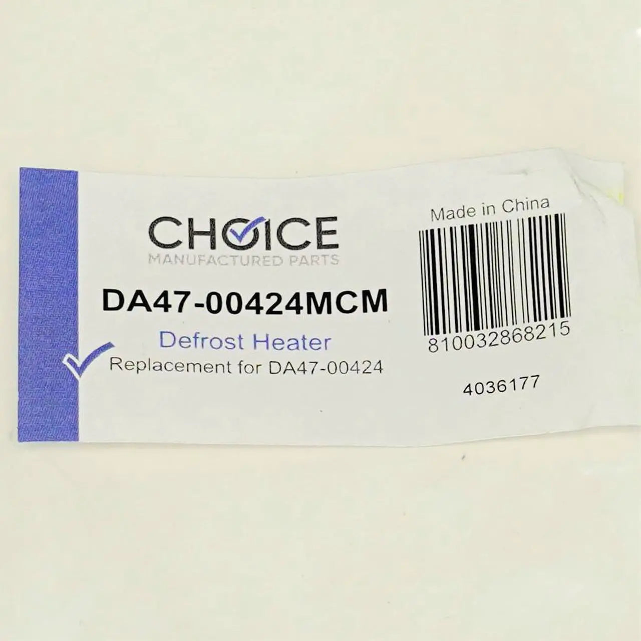 CHOICE MANUFACTURED PARTS Choice Manufactured Parts DA47-00424M Refrigerator Defrost Heater 240W (23-3/8 in) replacement DA47-00424MCM
