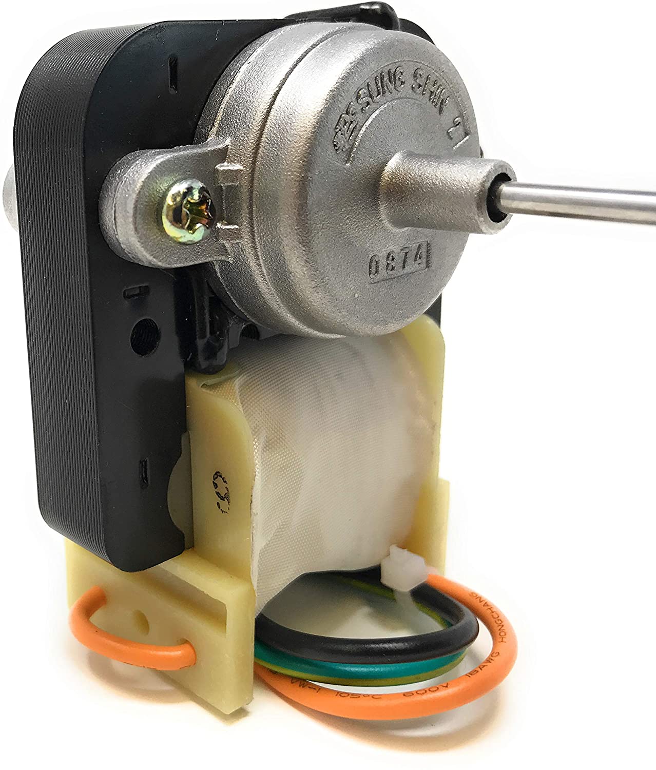 CHOICE MANUFACTURED PARTS Choice Manufactured Parts WR60X10168CM Refrigerator Condenser Fan Motor 11 W (1-3/4 inches shaft) replaces WR60X10168