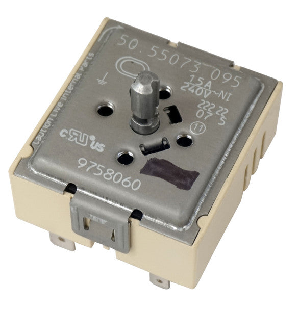 CHOICE MANUFACTURED PARTS Choice Manufactured Parts 9758060 Infinite Control Switch 240V 15A (Single) Replaces WP9758060