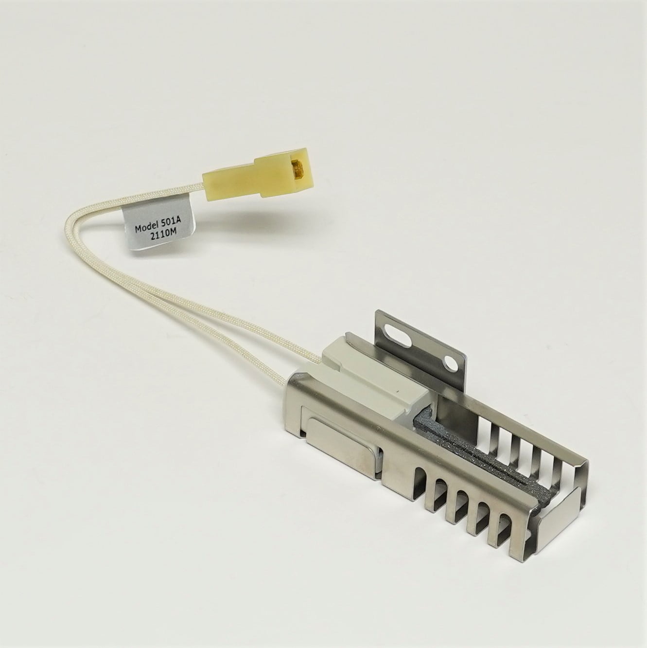 CHOICE MANUFACTURED PARTS Choice Manufactured Parts 7432P136-60 Range Oven Igniter 3.4-3.6 Amp (1.5 in Block / 3.75 in Cage / 90 degree Bracket) Replaces WP7432P136-60