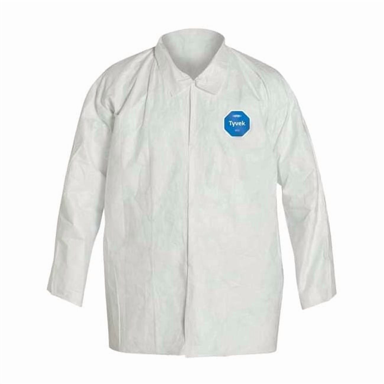 DUPONT Dupont TY303SWH3X005000 Tyvek 400 front snap shirt with collar and open wrists (3X-Large/Pack 50)