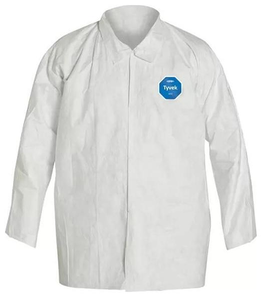 DUPONT Dupont TY303SWH3X005000 Tyvek 400 front snap shirt with collar and open wrists (3X-Large/Pack 50)