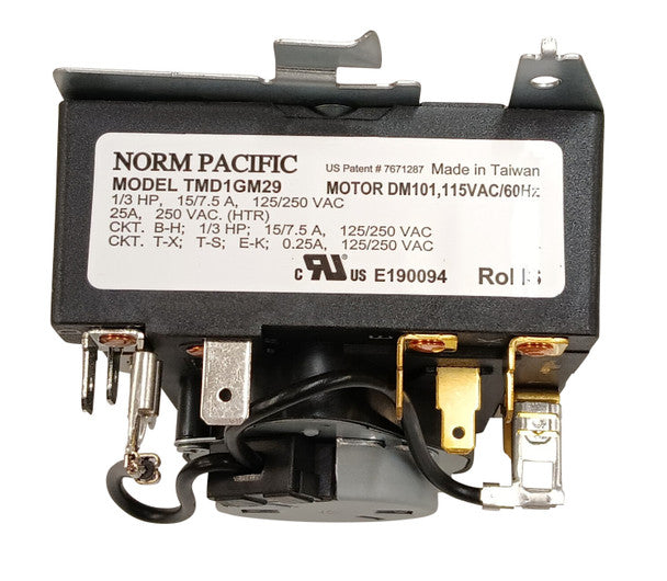 CHOICE MANUFACTURED PARTS Choice Manufactured Parts WE04X24551 Dryer Timer Control 1/3 HP (1 Count) TMD1GM29