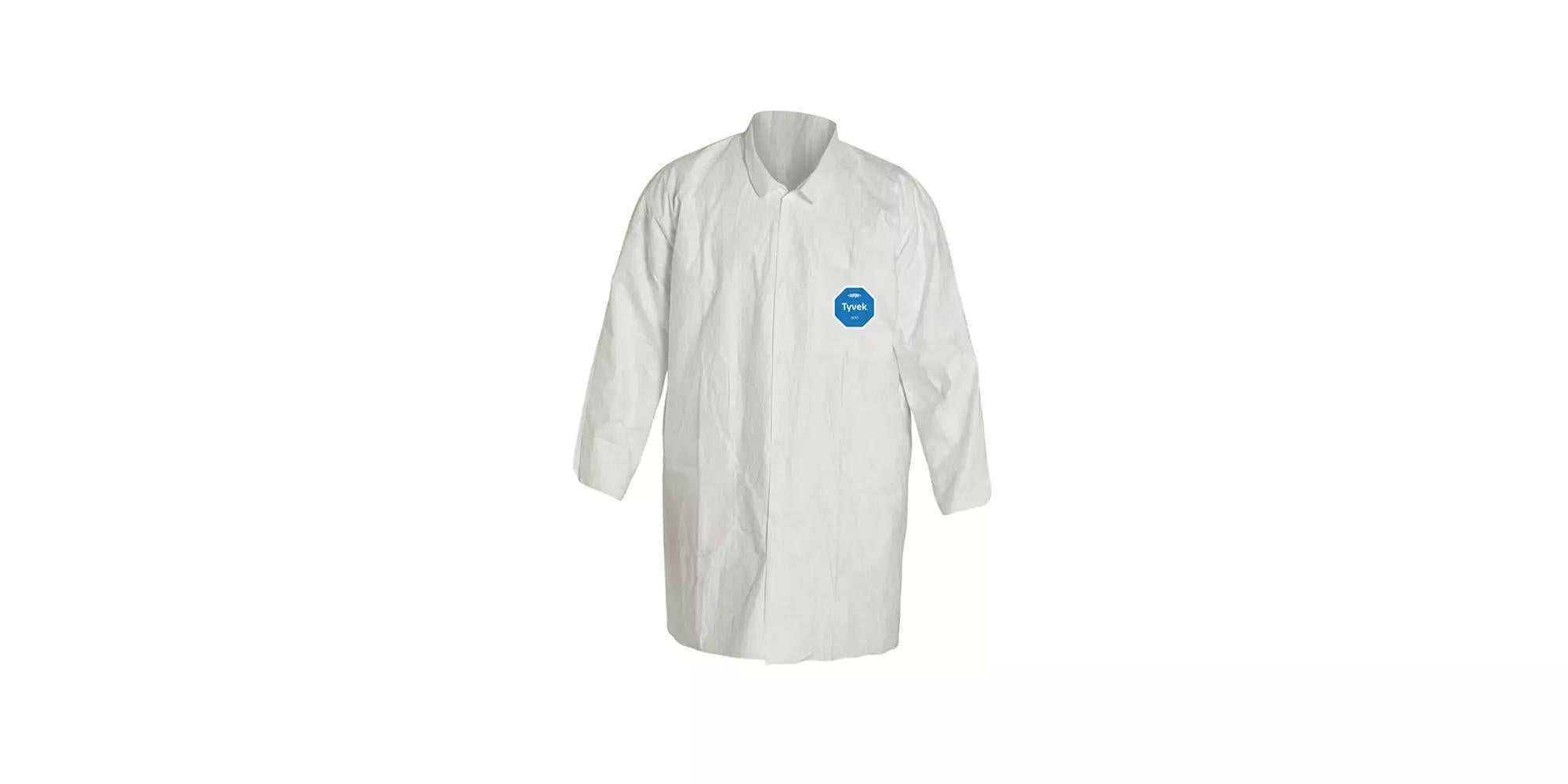 DUPONT Dupont TY212SWH7X003000 Tyvek 400 Two Pocket Lab Coat (7XL/30 Pack) (29EY91)