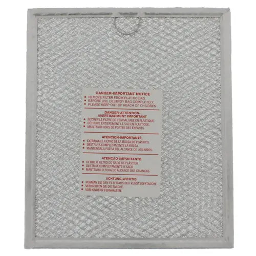 EXACT REPLACEMENT PARTS Exact Replacement Parts WB6X486 Microwave Grease Filter (9 x 7-3/4 x 1/8 in) 5304408977