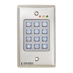 CAMDEN DOOR CONTROLS Camden Door Controls CM-120TX Outdoor Metal Backlit Keypad Battery Powered (Door Mount)
