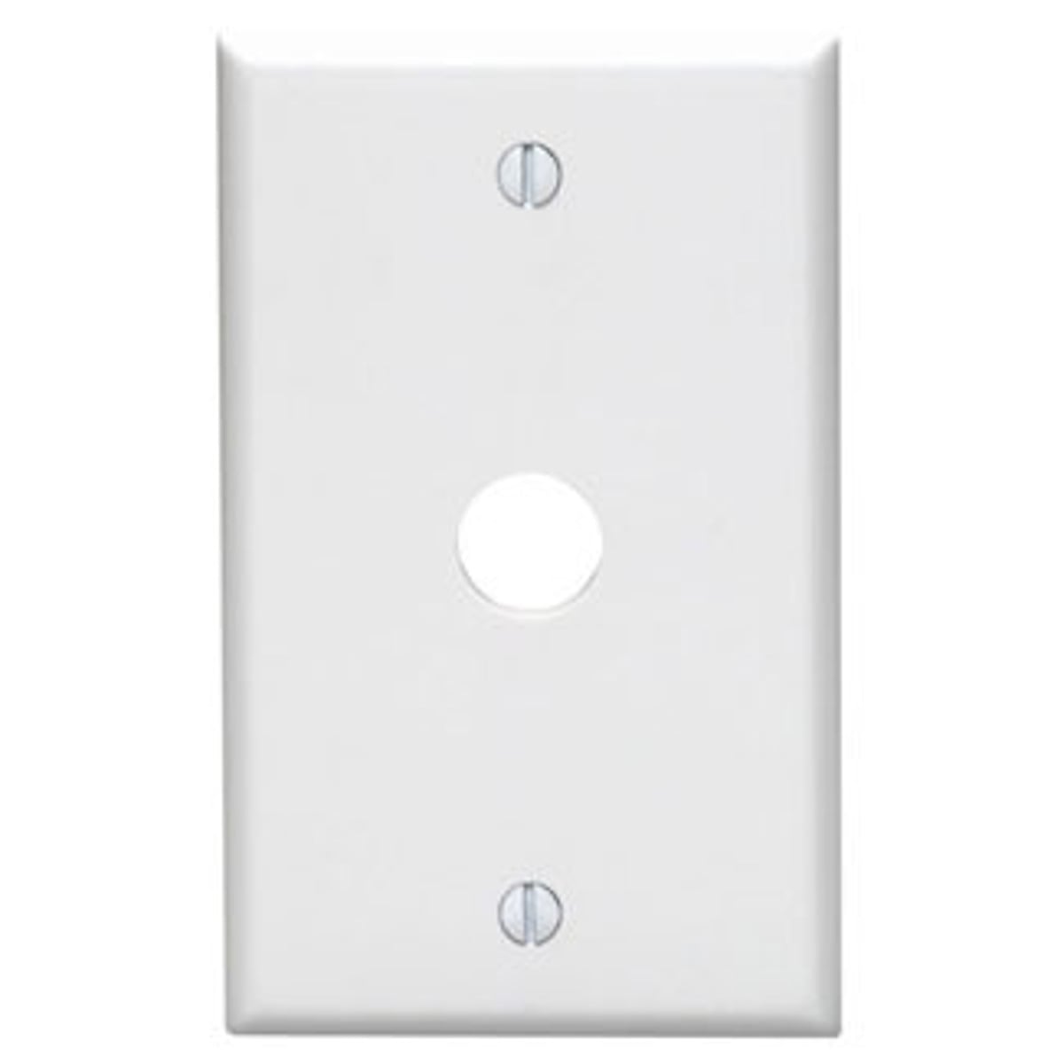 LEVITON Leviton 88017 1-Gang .625-Inch Hole Telephone/Cable Wallplate Thermoset Box Mount (Standard Size)