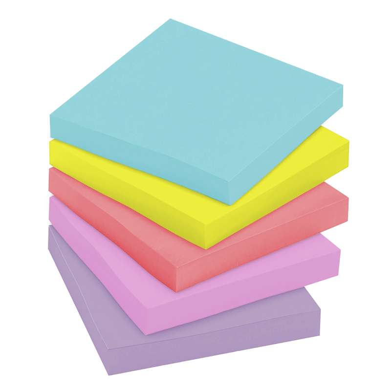 3M 3M 7100088470 Post-it Super Sticky Notes 654-12SSMIA (3 in x 3 in, 12 Pads/Pack) 654-12SSMIA