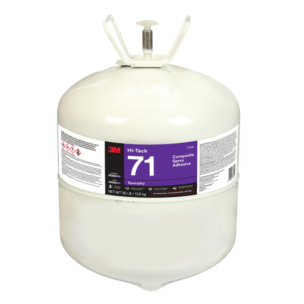 3M 3M 7100410935 Hi-Tack Composite Spray Adhesive 71 Large Cylinder (30 lb)