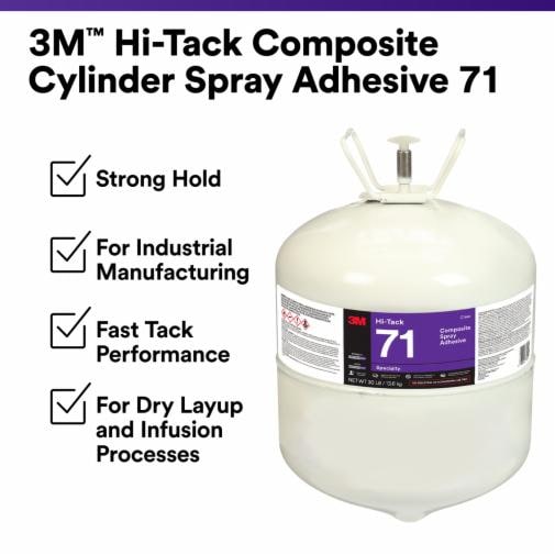 3M 3M 7100410935 Hi-Tack Composite Spray Adhesive 71 Large Cylinder (30 lb)