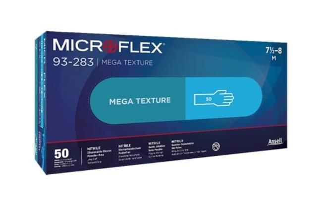 ANSELL Ansell 93283070 Microflex Mega Texture 93-283 8 mil Small (50 Per Box) 93283070