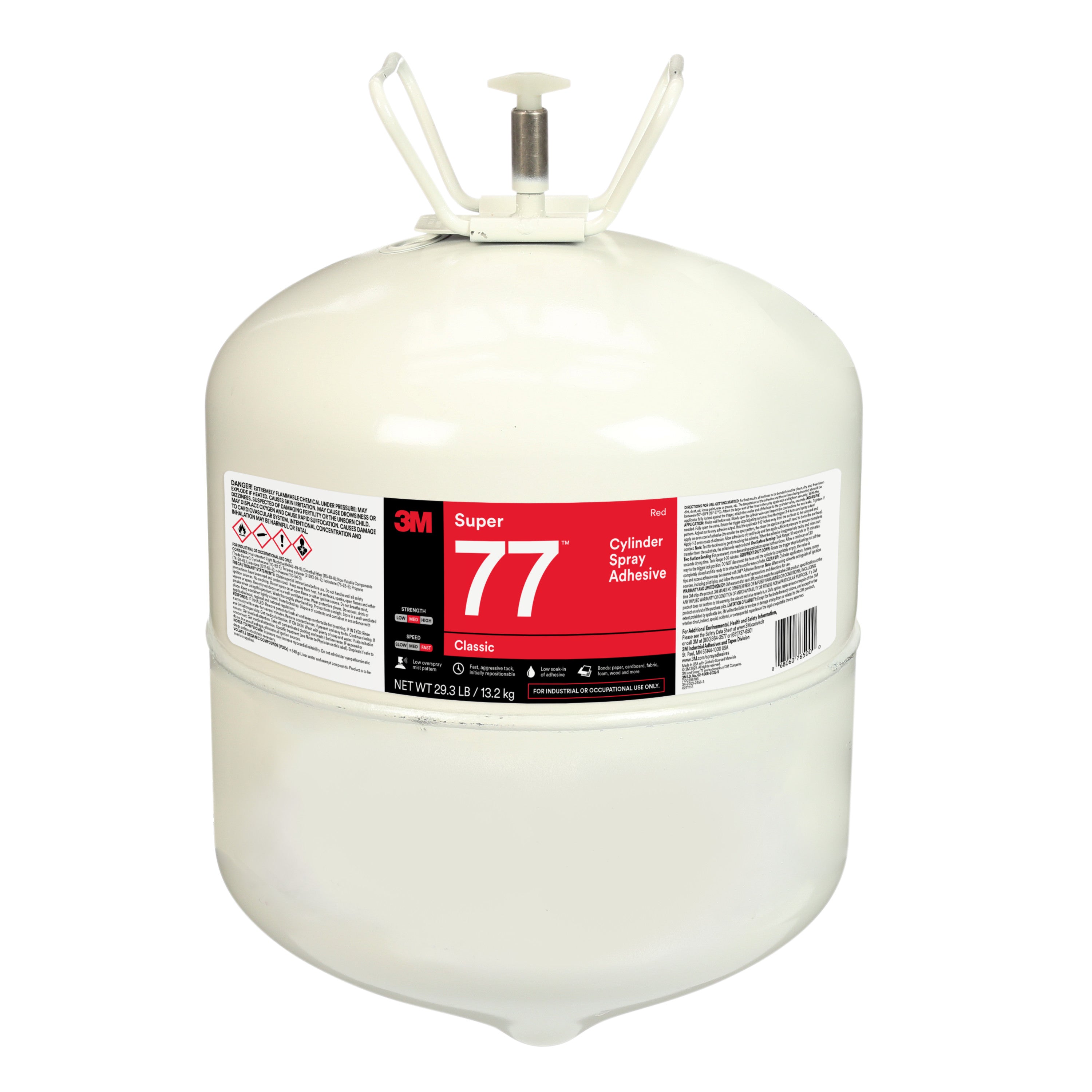 3M 3M 7100395708 Super 77 Classic Cylinder Spray Adhesive 26.2 lb (1 Each/Case)