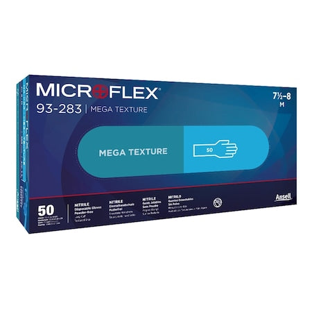 ANSELL Ansell 93283080 Microflex 93-283 8 mil Nitrile Disposable Gloves 50 per Box