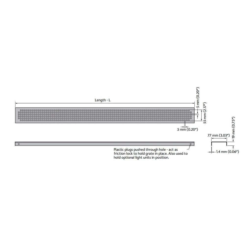 ACO Aco 37418 Quadrato Grate 55.12 inch