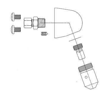 ACORN Acorn 1244-010-002 Penal Shower Head Assembly (Each) 810647