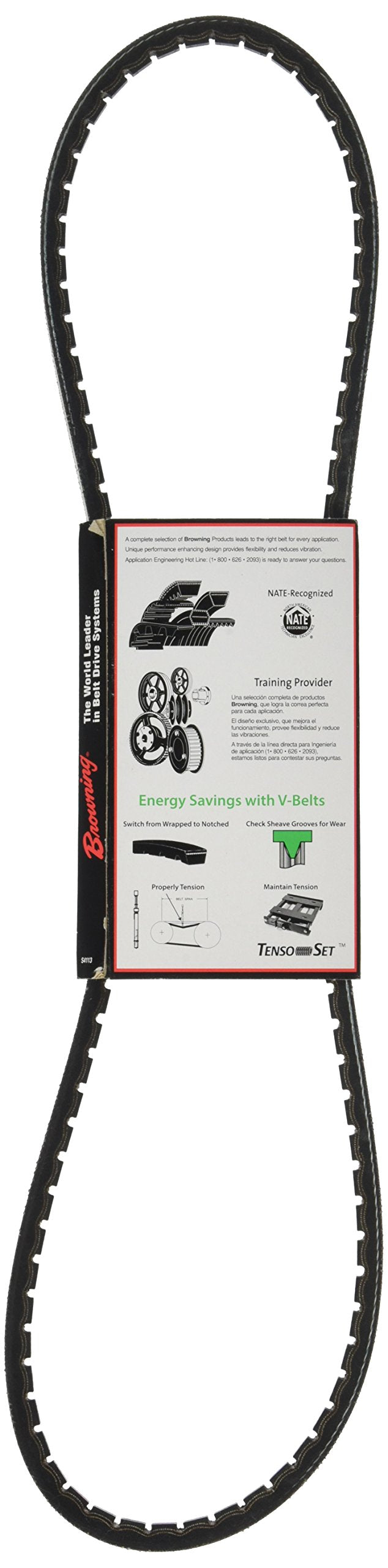 BROWNING Browning 3001120 3VX450 Gripnotch V-belt 45 in (3VX) 3VX450