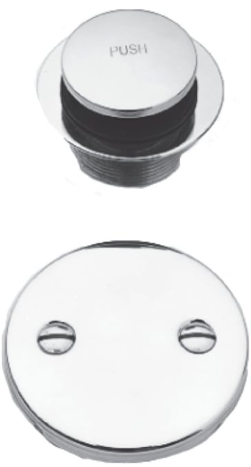 BRASSTECH Brasstech 274/26 Tub Drain Kit Toe-Activated (2-Hole 3 in) Includes 272 and 266