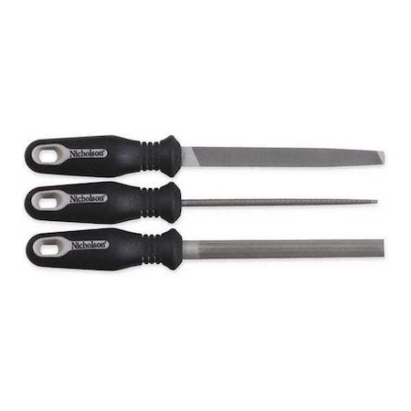 CRESCENT NICHOLSON Crescent Nicholson 22015HNNN File Set 6 in 3 Pc with Ergonomic Handles and Pouch