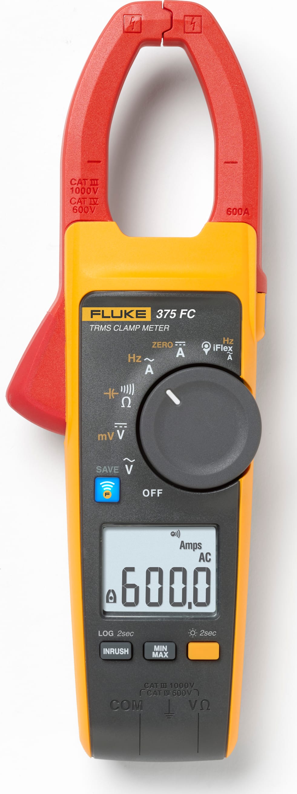 FLUKE Fluke 5065976 375 FC True-RMS AC/DC Clamp Meter 600 A (34 mm Jaw)