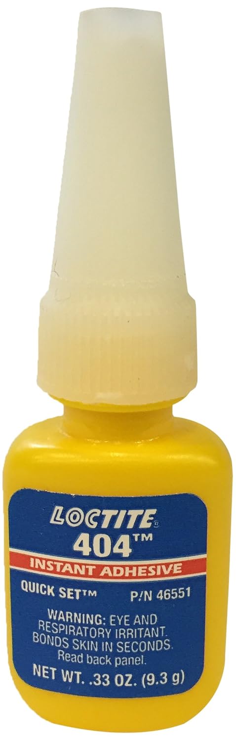 LOCTITE Loctite 135465 Quick Set General Adhesive #404 Instant Adhesive 1/3 oz Bottle LOC46551