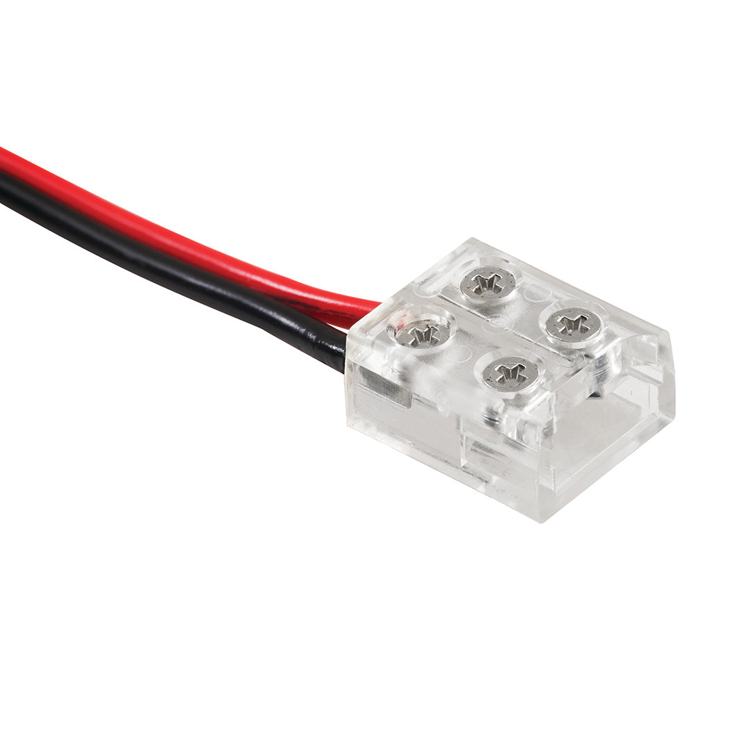KICHLER Kichler 1TBCOBTWSCLR Cob Dry Tape to Supply Lead Connector 24V (0.45 in W x 0.25 in H x 0.52 in L)