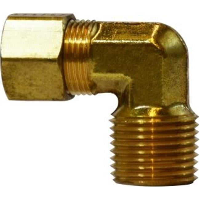 MIDLAND METAL Midland Metal 18225 Male Elbow 1/4 in Tube OD x 1/4 in Male NPTF (90 Degree)