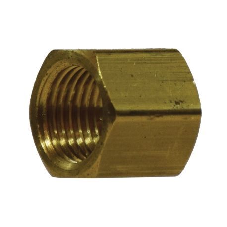 MIDLAND METAL Midland Metal 28076 Brass 1/4 Barstock Cap (Pack of 10)