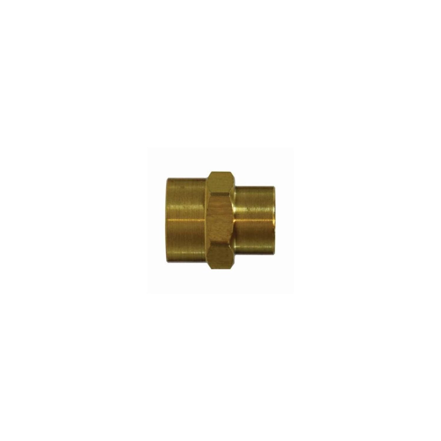 MIDLAND METAL Midland Metal 28184 Brass 1/2 x 1/4 FIP x FIP BS Coupling (Pack 10)