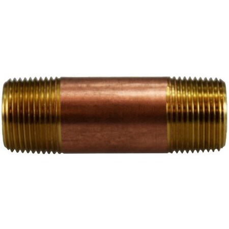 MIDLAND METAL Midland Metal 40082 34 x 2 Brass Nipple (1 Pack)