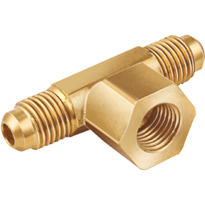 MUELLER STREAMLINE Mueller Streamline A 06330 45Â° Flare Three-Way Tee Internal Branch (1/4 in x 1/4 in x 1/4 in) MBCT6-4