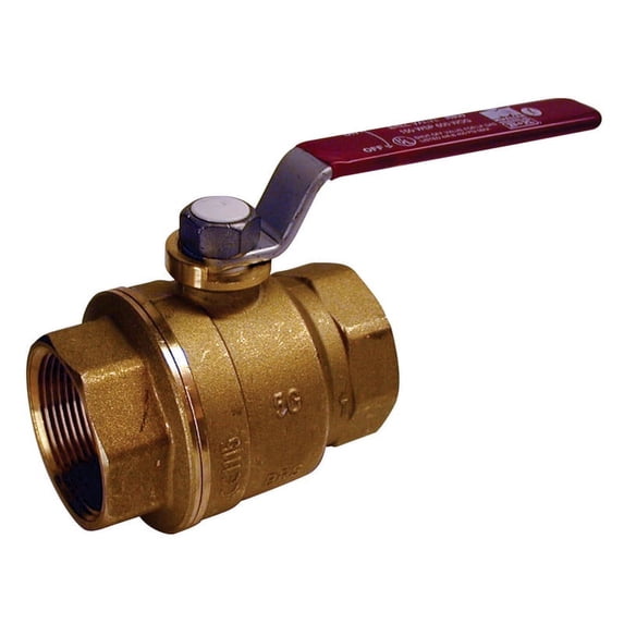 MUELLER STREAMLINE Mueller Streamline 107-406NL Ball Valve Forged Brass Full Port (1-1/4 in FIP)