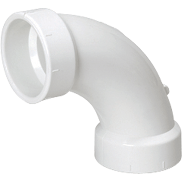 MUELLER STREAMLINE Mueller Streamline 05872 P304 PVC DWV Long Sweep 1/4 Bend (2 in / 90 deg)
