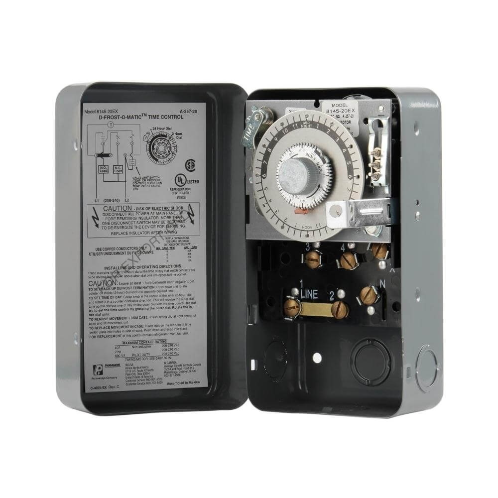 PARAGON Paragon 8145-00 Refrigeration Defrost Timer 2 HP (120V)