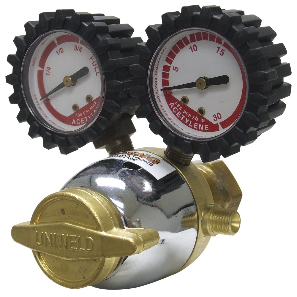 UNIWELD Uniweld RB2 Patriot Series Acetylene Regulator A Outlet CGA-520 (1-1/2 Gauge) G15D G19D