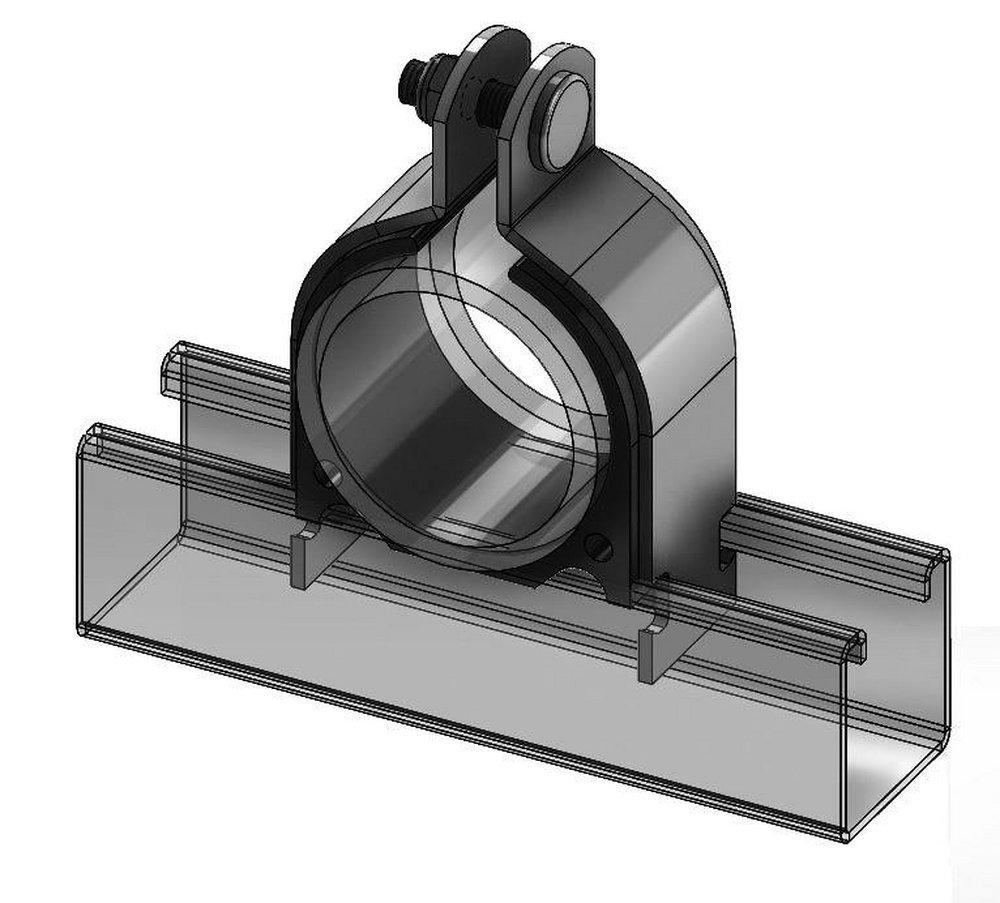 EMPIRE INDUSTRIES Empire Industries 8500Z0238 Cushion Strut Clamp 2-3/8 in OD (2 in IPS)