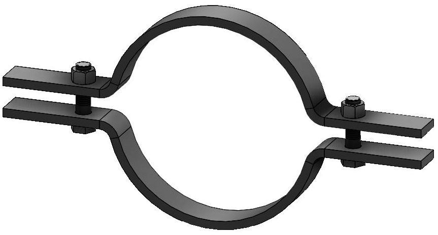 EMPIRE INDUSTRIES Empire Industries 50G1200 Riser Clamp Standard Electro-Galvanized 12 in IPS